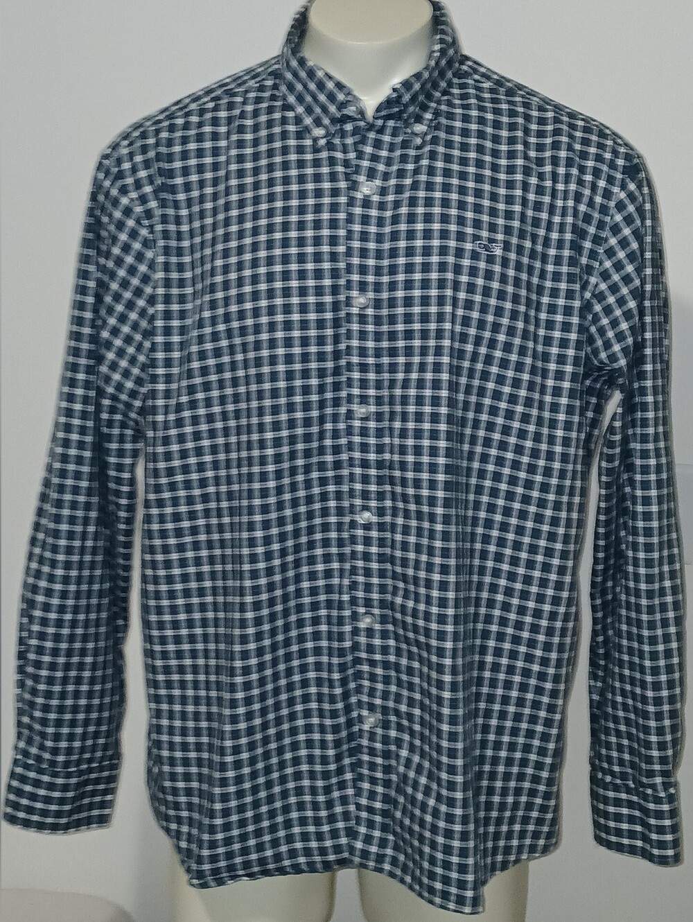 Vineyard Vines Mens Classic Fit Whale Button Down Long Sleeve Plaid Shirt 2XL